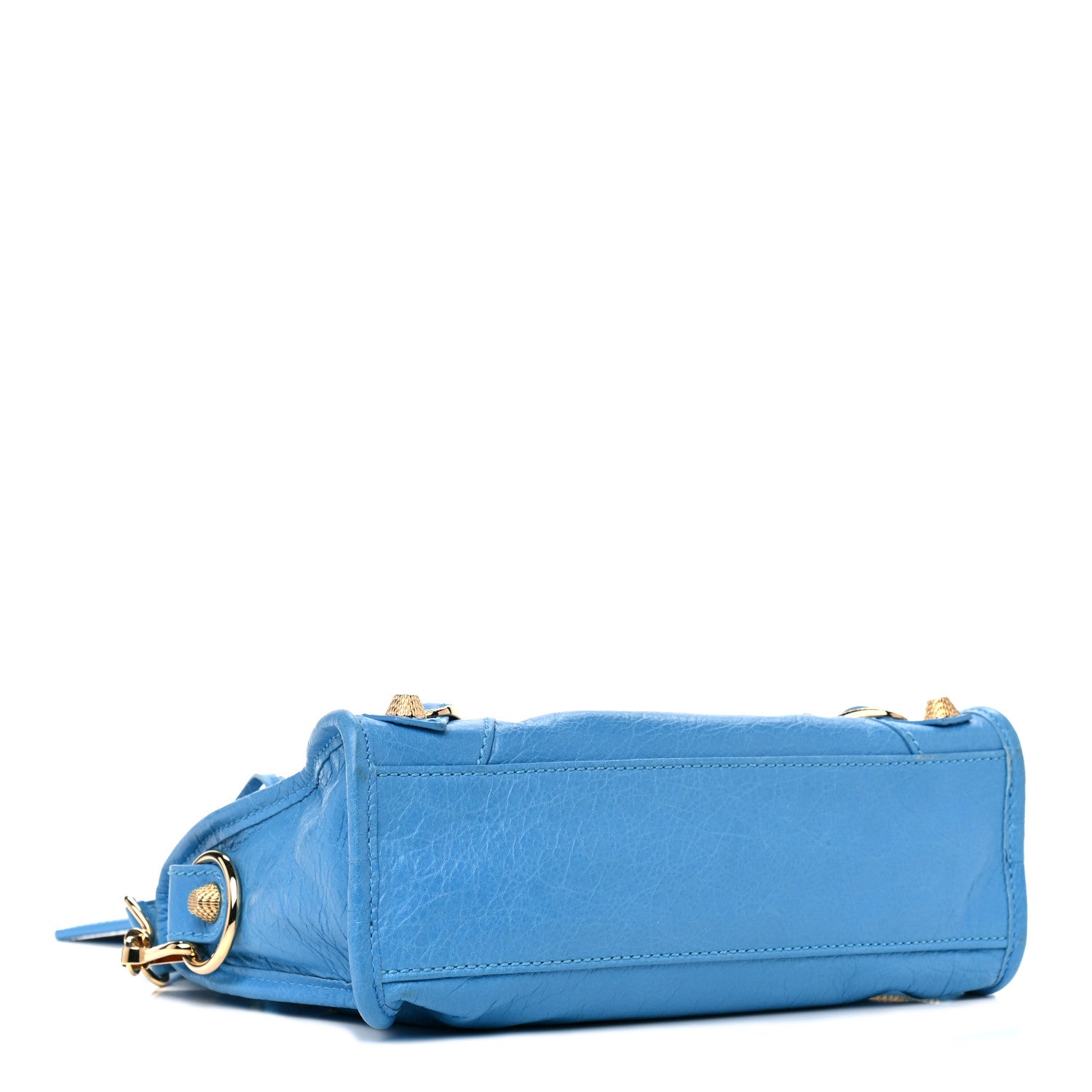 Balenciaga Agneau Giant 12 Gold Hardware Mini City Bleu Azur Clair 3 of 14
