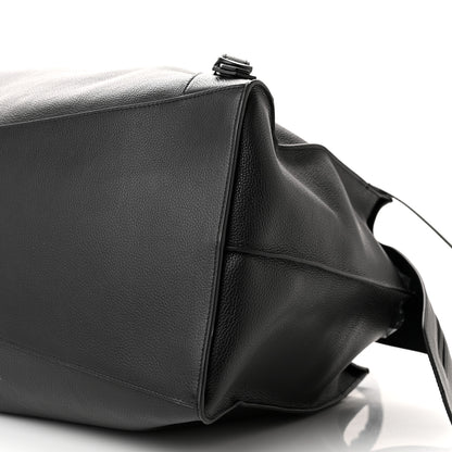 Balenciaga Grained Calfskin Neo Classic Black Hardware Large Top Handle Bag Black 10 of 11