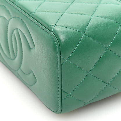 Chanel Lambskin Quilted Small Top Handle Vanity Case With Chain Green 11 of 11
