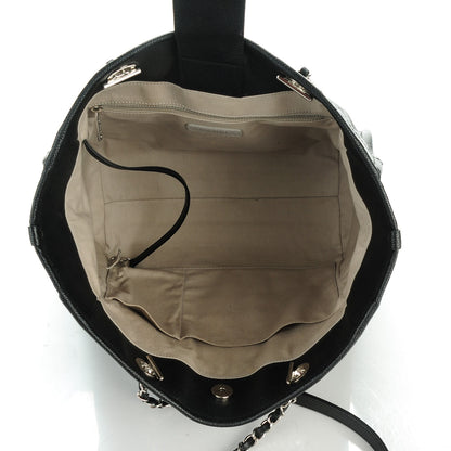 Chanel Calfskin Small Deauville Tote Black 5 of 7