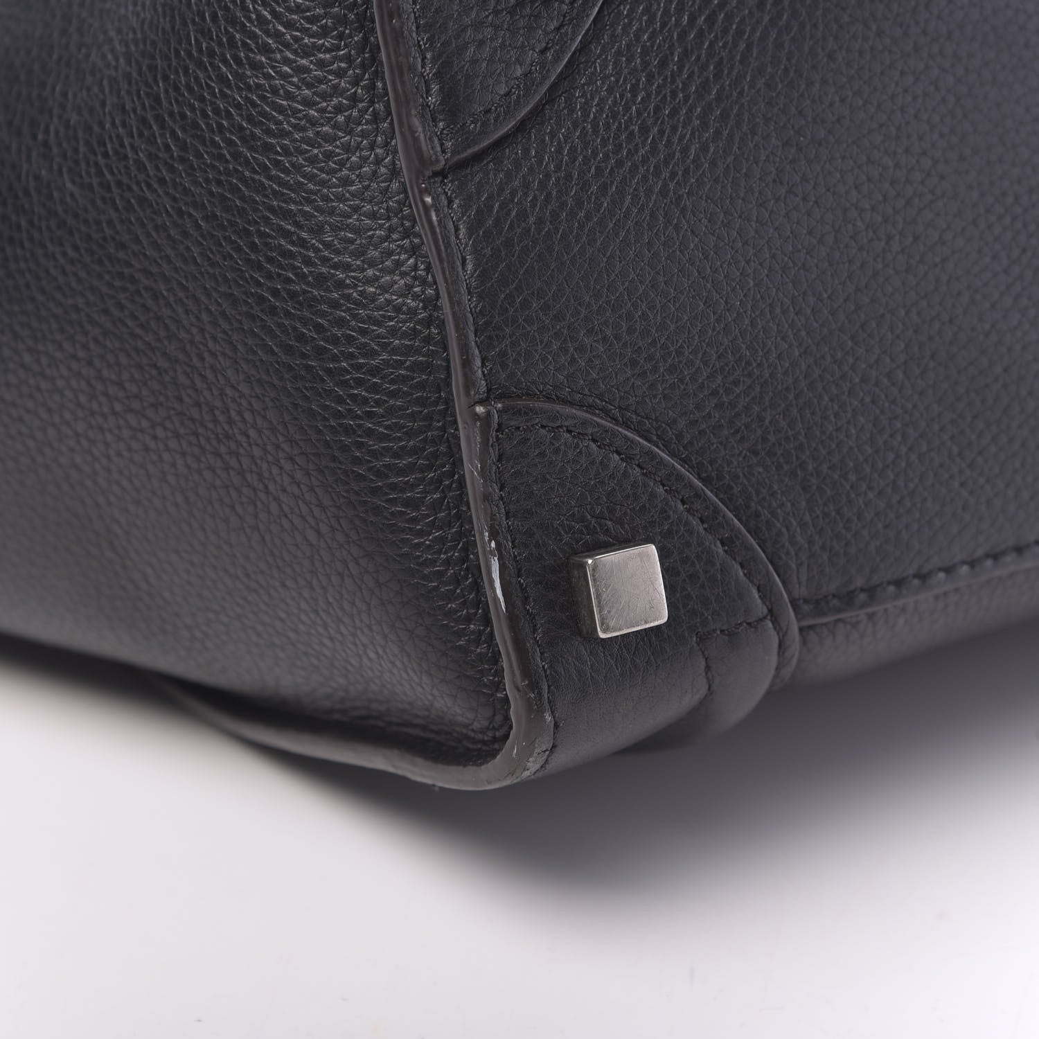 Celine Drummed Calfskin Micro Luggage Black 14 of 14