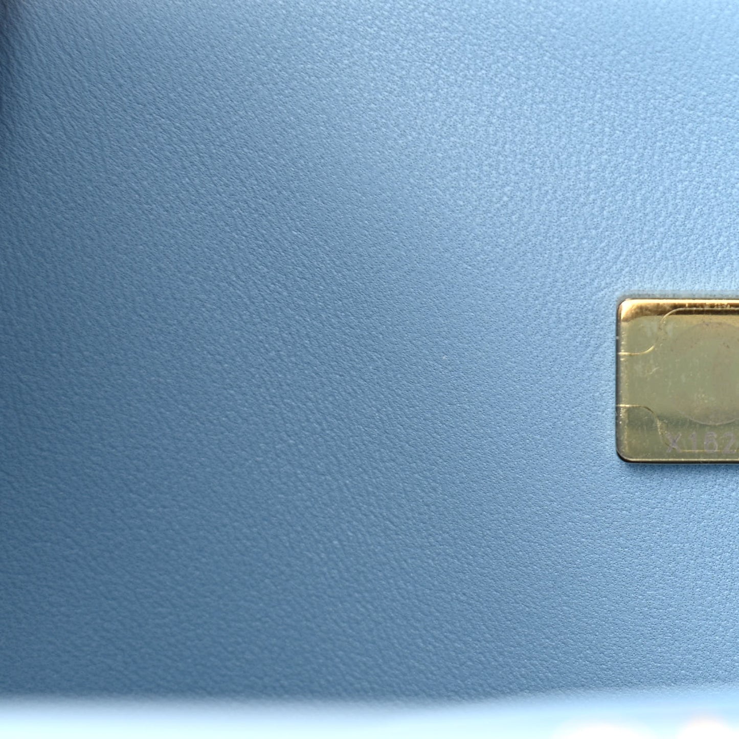 Caviar Quilted Jumbo Double Flap Light Blue
