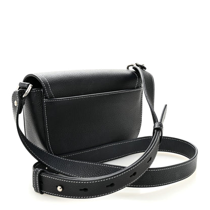 Christian Dior Grained Calfskin Saddle Messenger Bag With Strap Black 12 of 12