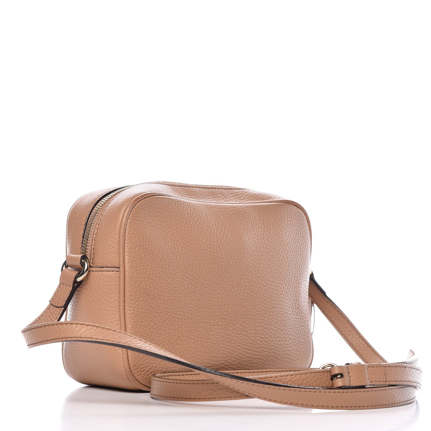 Pebbled Calfskin Small Soho Disco Bag Camelia