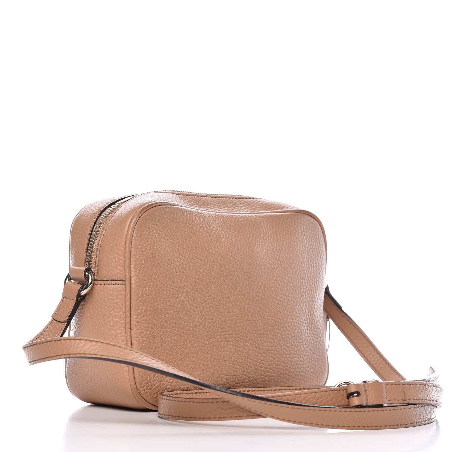 Gucci Pebbled Calfskin Small Soho Disco Bag Camelia 3 of 10