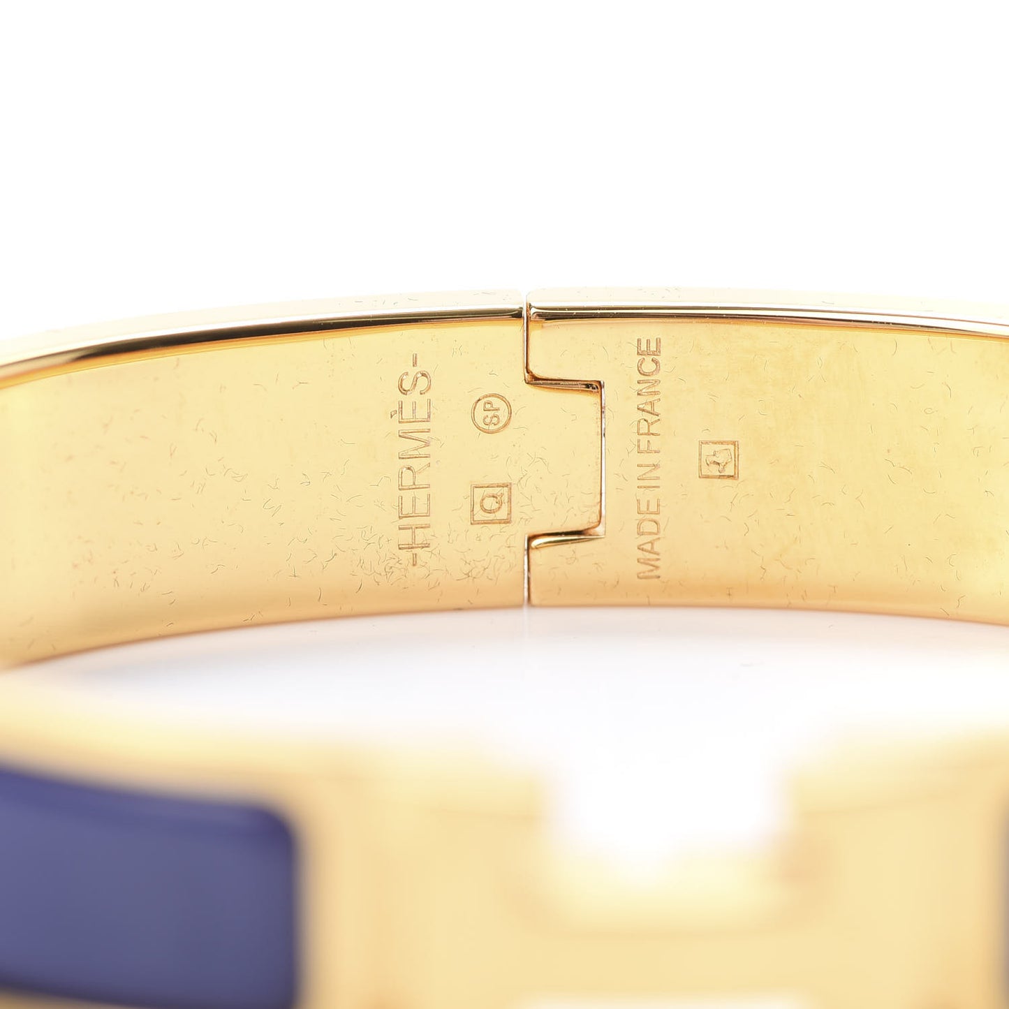 Enamel Narrow Clic Clac H Bracelet GM Bleu Royal