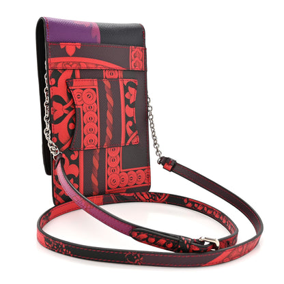 Salvatore Ferragamo Printed Calfskin Vara Bow Phone Holder Multicolor 3 of 12