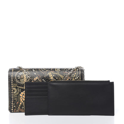 Christian Dior Printed Calfskin Animals Chain Pouch Brown Multicolor 2 of 12