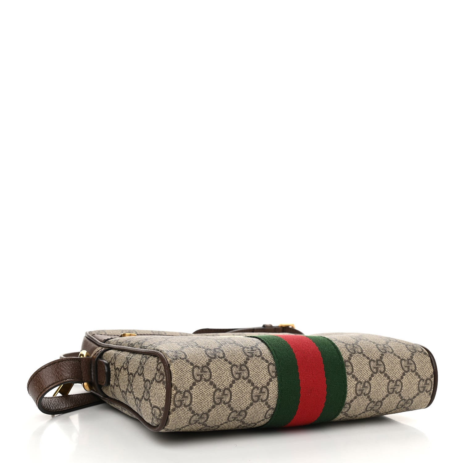 Gucci GG Supreme Monogram Web Small Ophidia Messenger Bag Brown 4 of 15