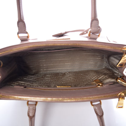 Prada Saffiano Small Galleria Double Zip Tote Cammeo 6 of 9