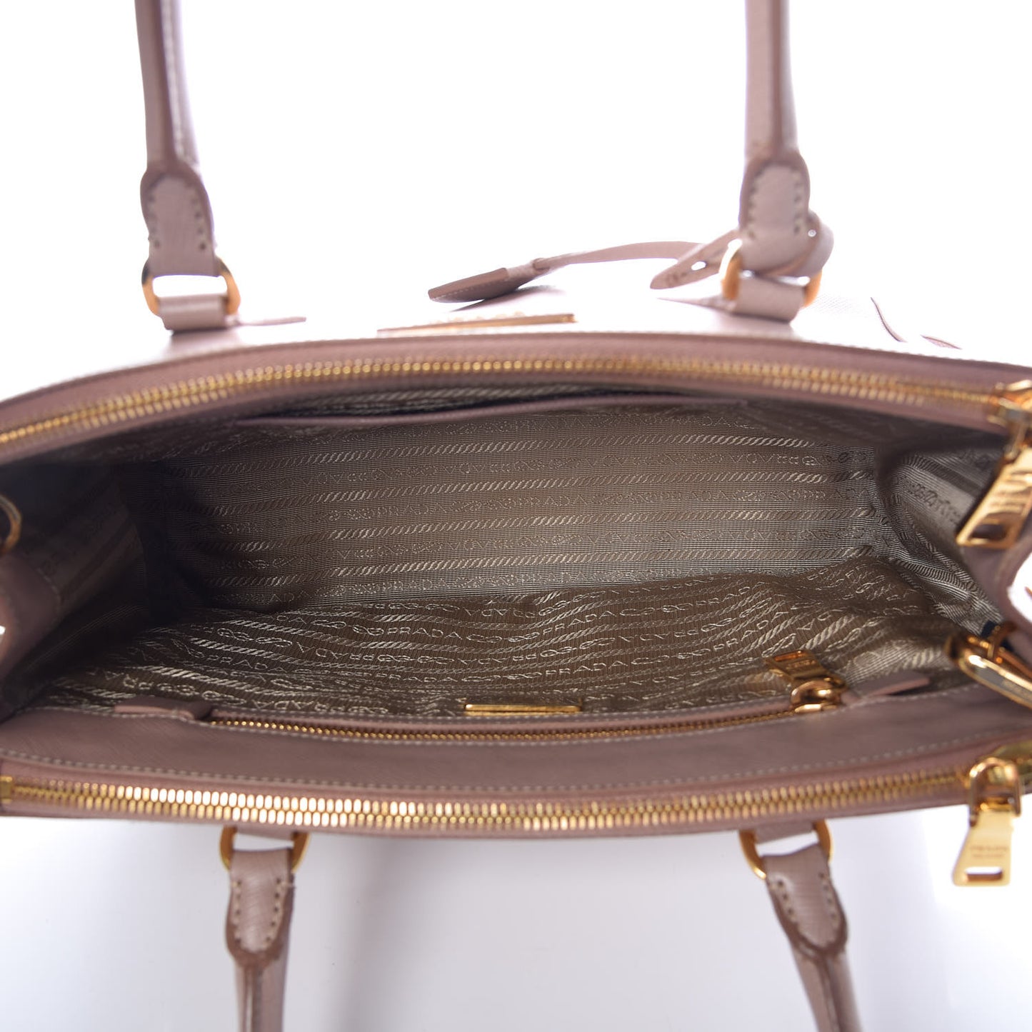 Saffiano Small Galleria Double Zip Tote Cammeo