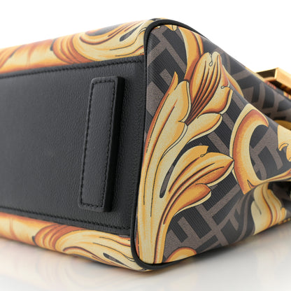 Versace X FENDI Grained Calfskin Fendace La Medusa Medium Top Handle Bag Black Multicolor 9 of 10