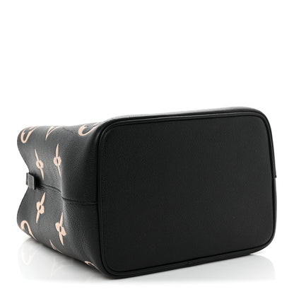 Louis Vuitton Empreinte Monogram Giant Neonoe MM Black Beige 5 of 10