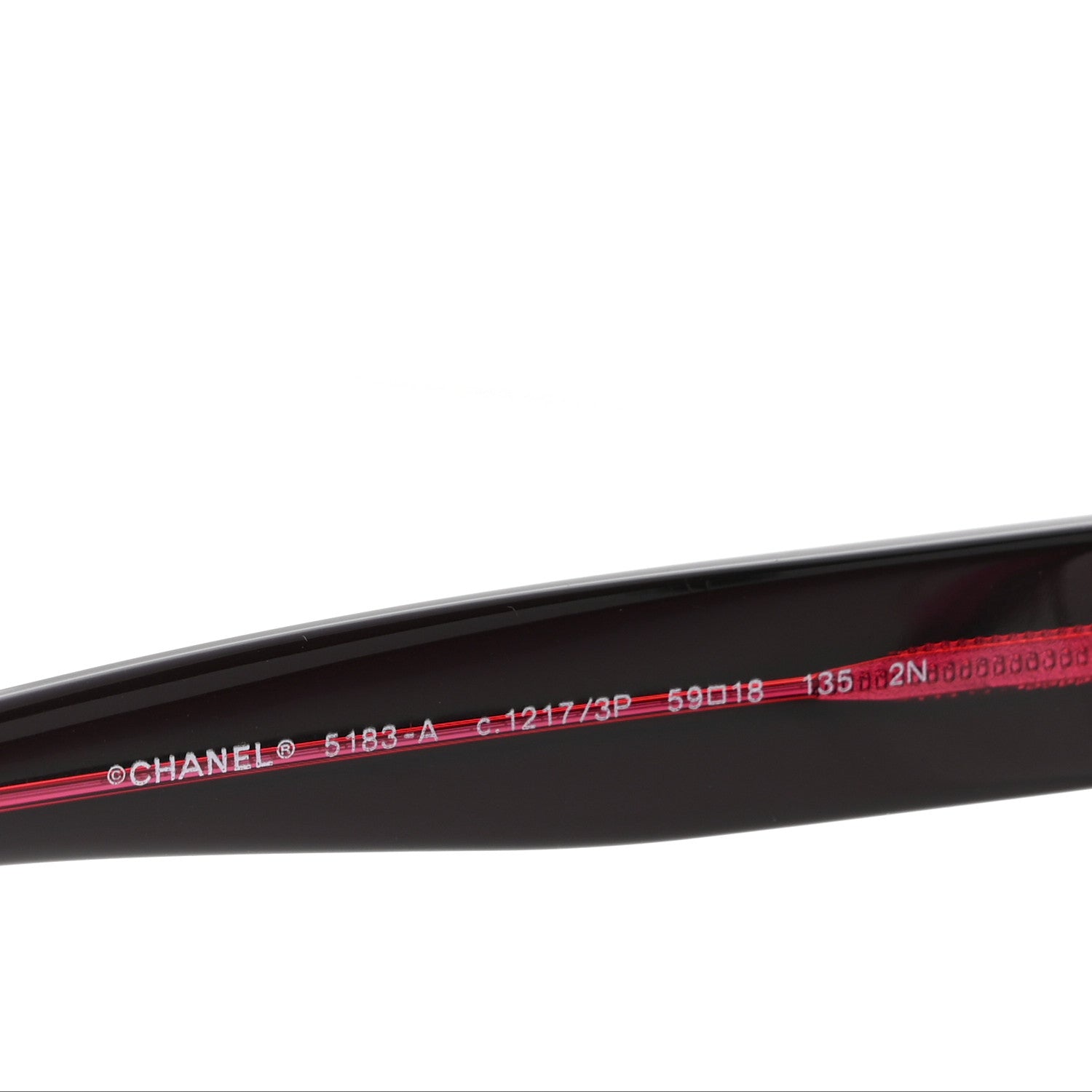 Chanel Acetate Polarized CC Sunglasses 5183 Red 5 of 9
