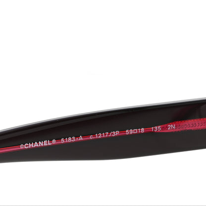 Chanel Acetate Polarized CC Sunglasses 5183 Red 5 of 9