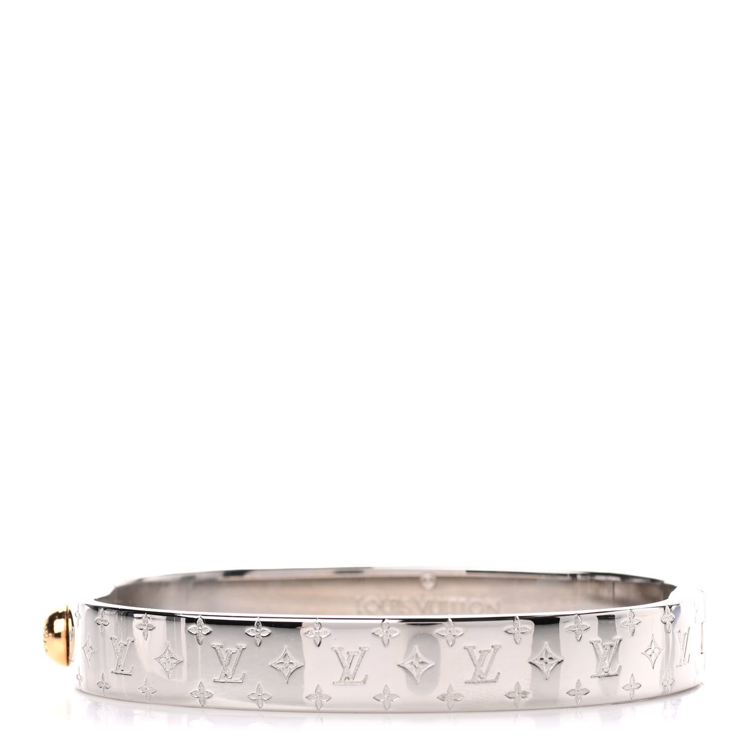 Louis Vuitton Palladium Monogram Nanogram Cuff M 1 of 4