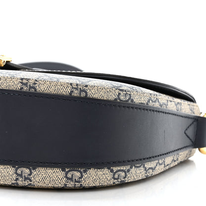 Gucci GG Supreme Monogram Small Messenger Shoulder Bag Beige Blue Navy 11 of 12
