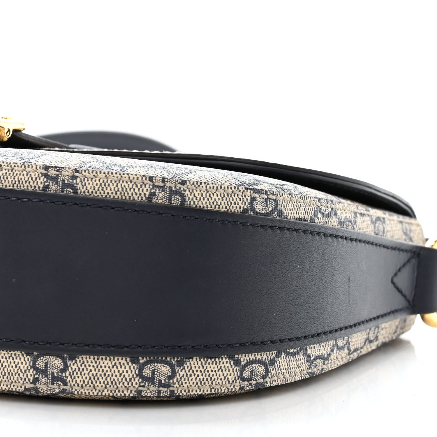 Gucci GG Supreme Monogram Small Messenger Shoulder Bag Beige Blue Navy 11 of 12