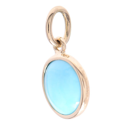 Tiffany 18K Yellow Gold Turquoise Paloma Picasso Dot Charm 3 of 7
