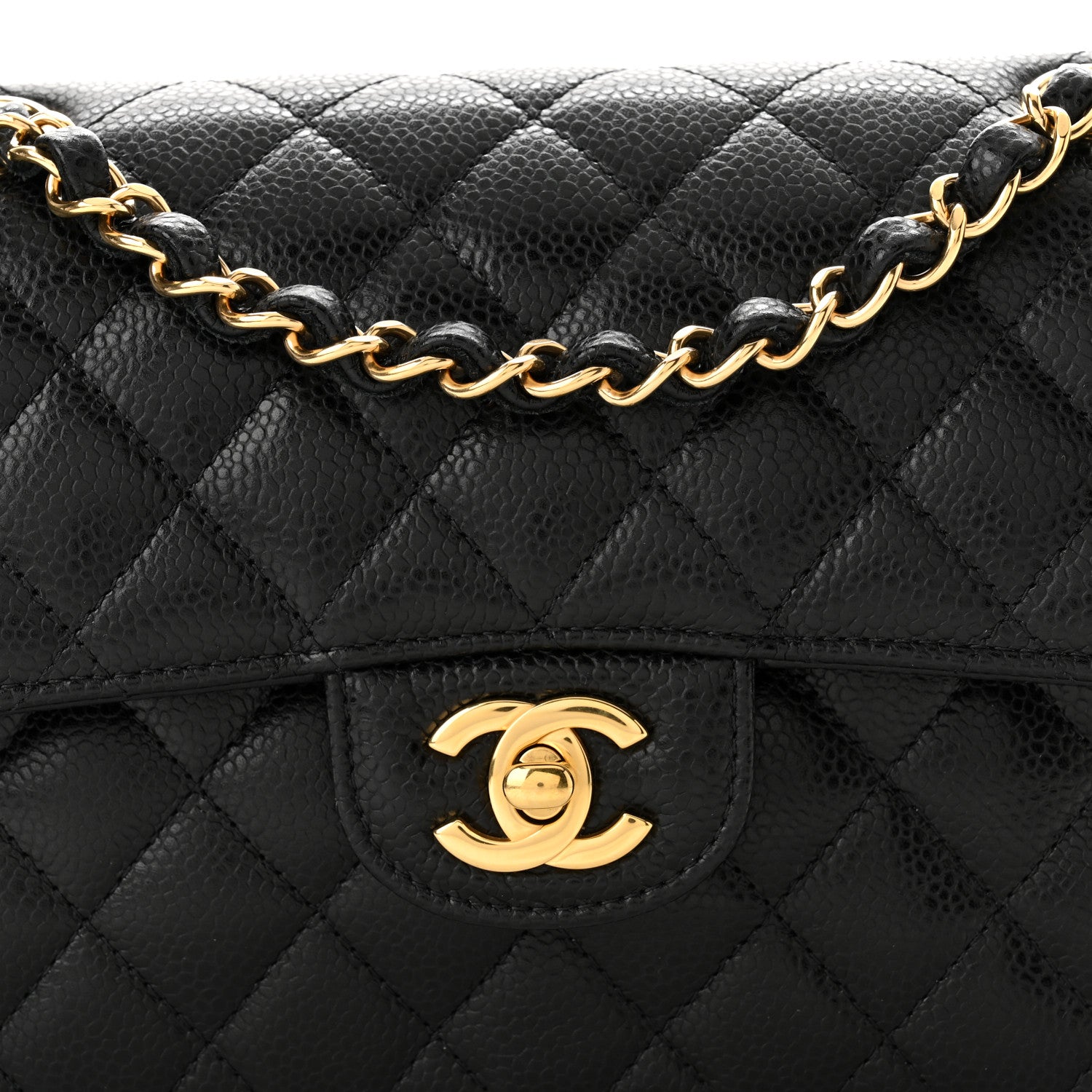 Chanel Caviar Quilted Small Double Flap Black 8 of 10