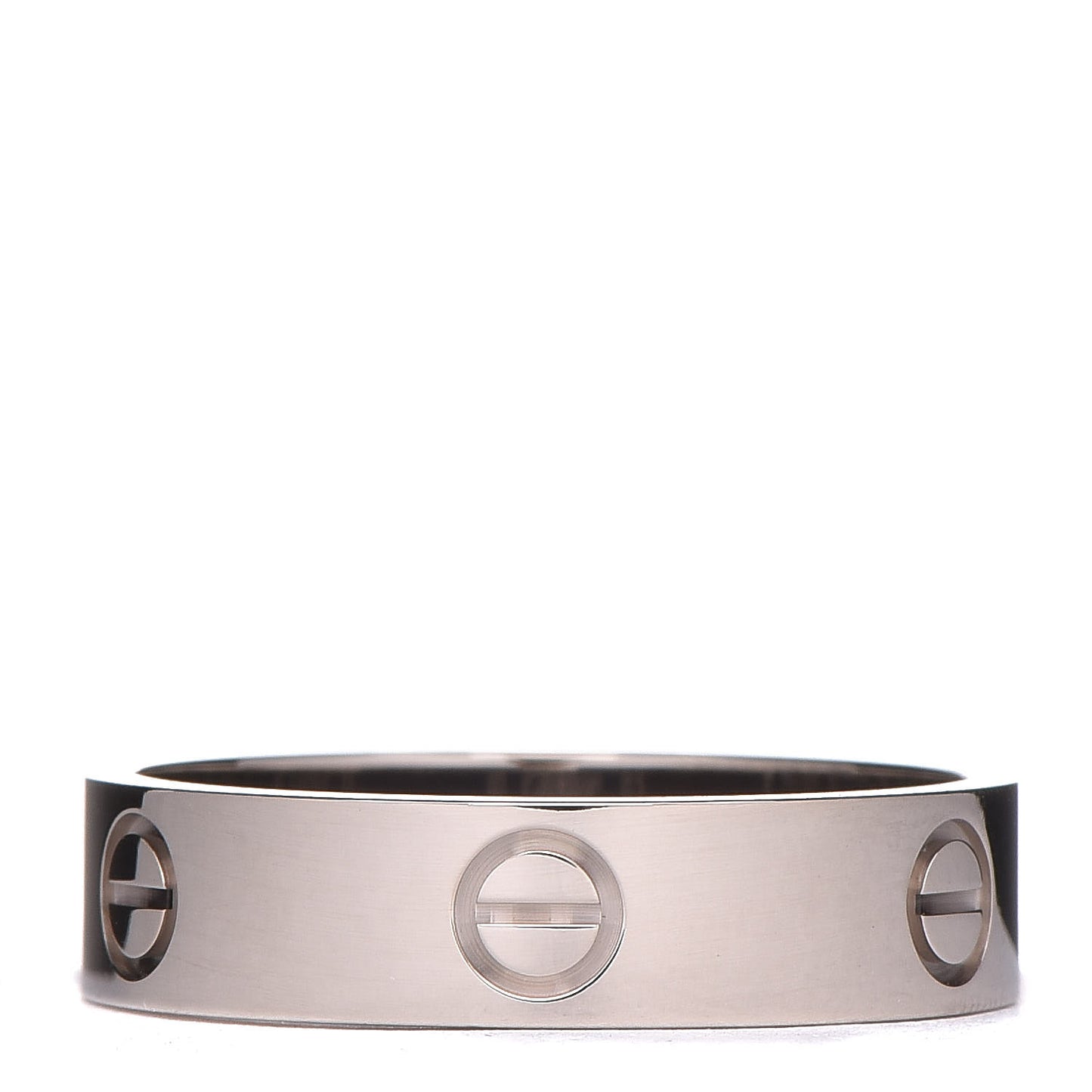 18K White Gold 5.5mm LOVE Ring 63 10.25