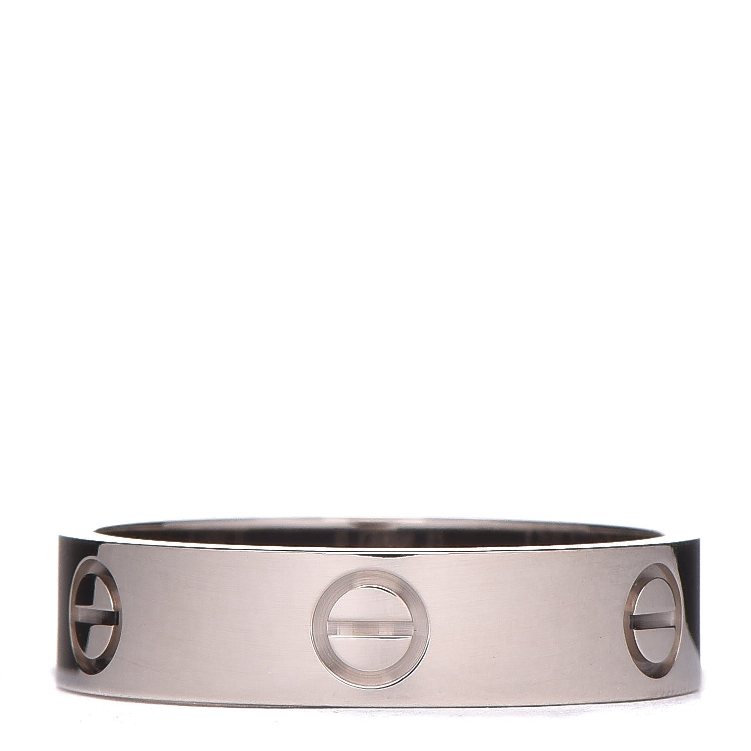 Cartier 18K White Gold 5.5mm LOVE Ring 63 10.25 3 of 5