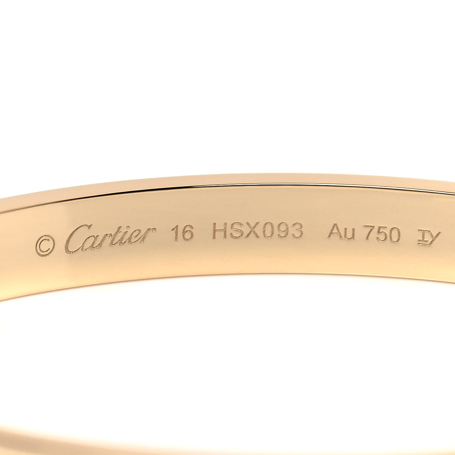 Cartier 18K Yellow Gold LOVE Bracelet 16 4 of 5
