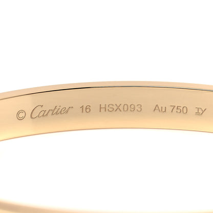 Cartier 18K Yellow Gold LOVE Bracelet 16 4 of 5