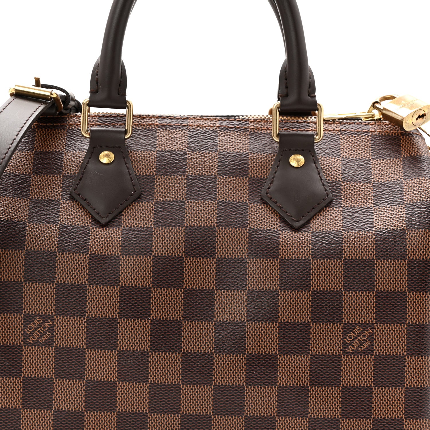 Louis Vuitton Damier Ebene Speedy Bandouliere 25 8 of 10