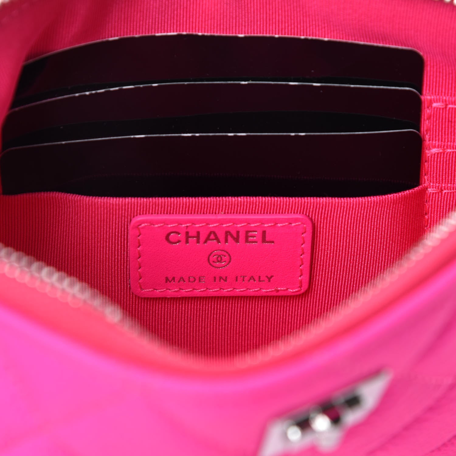 Chanel Goatskin Quilted Medium Reissue Cosmetic Case Pink 6 of 8