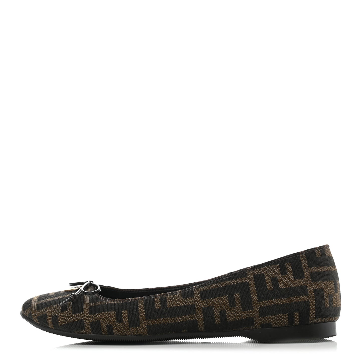 Jacquard Zucca Ballerina Flats 38 Tobacco Moro