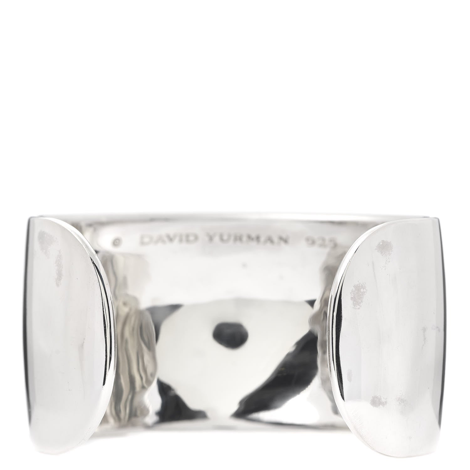 David Yurman Sterling Silver Diamond Chiclet Cuff Bracelet 3 of 5