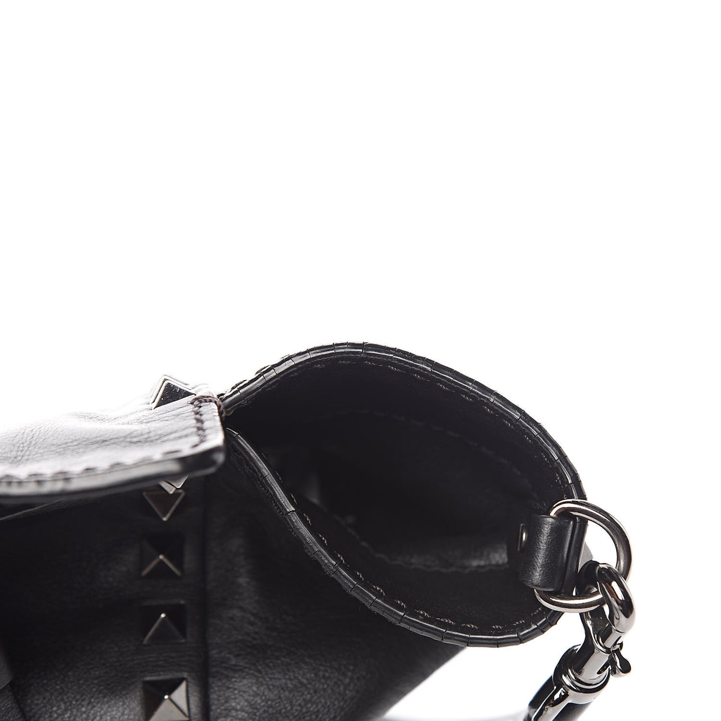 Vitello Small Rockstud Tote Black