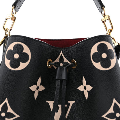Louis Vuitton Empreinte Monogram Giant Neonoe MM  Black Beige 8 of 14