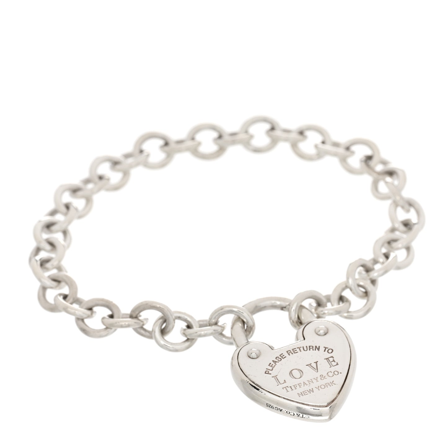 Sterling Silver Return to Tiffany Love Lock Bracelet