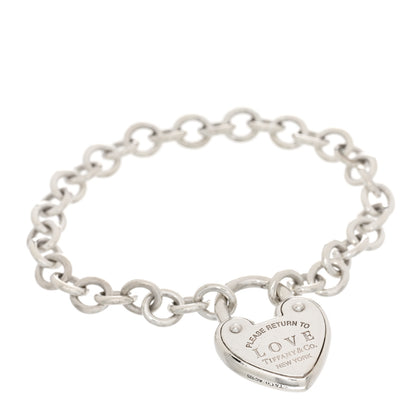 Tiffany Sterling Silver Return to Tiffany Love Lock Bracelet 1 of 3