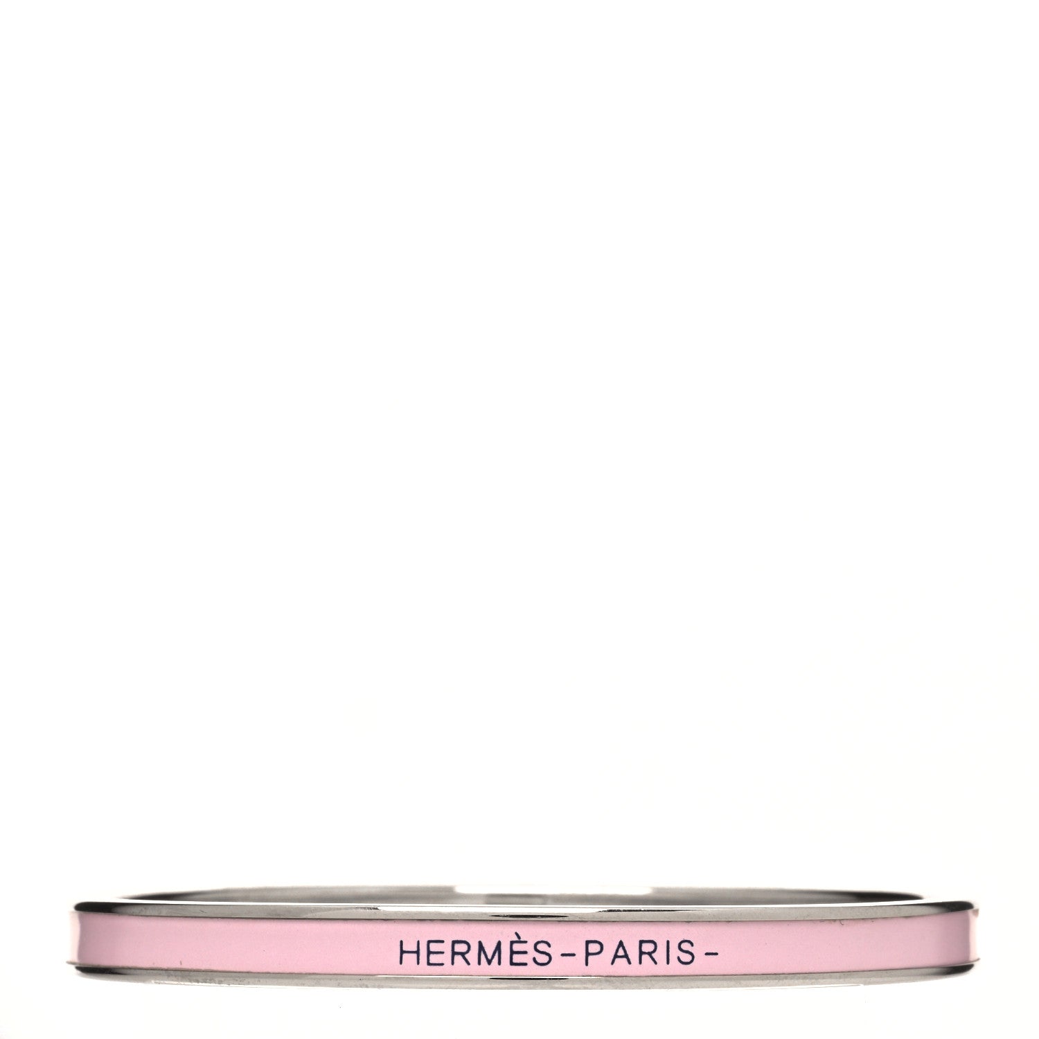 Hermes Enamel Uni Bangle 62 Rose Dragee 1 of 5