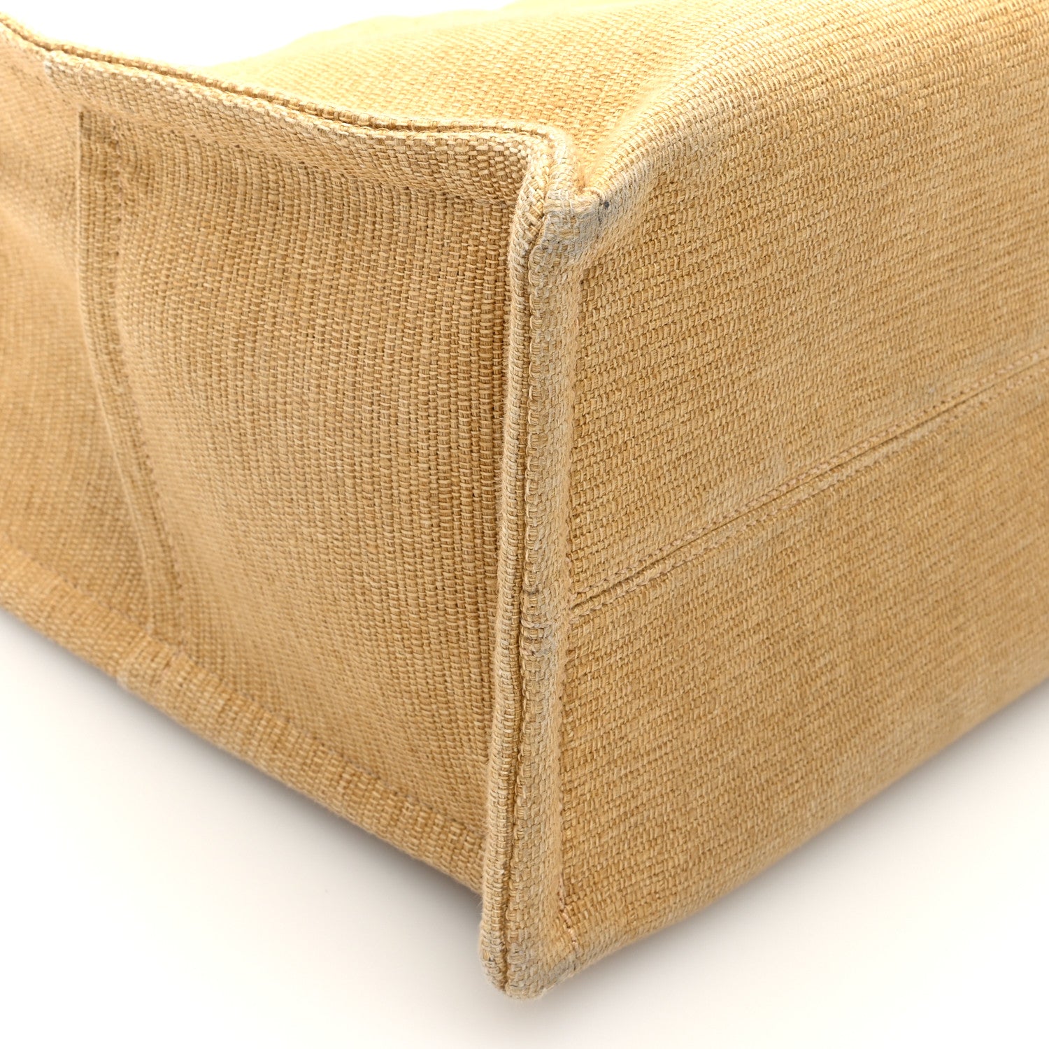 Celine Canvas Calfskin Triomphe Large Cabas  Natural Tan 8 of 9