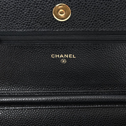 Chanel Caviar Quilted Wallet on Chain WOC Black 6 of 11