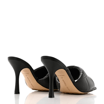 Bottega Veneta Nappa Quilted Rubber Lido Mule Sandals 40 Black 4 of 9