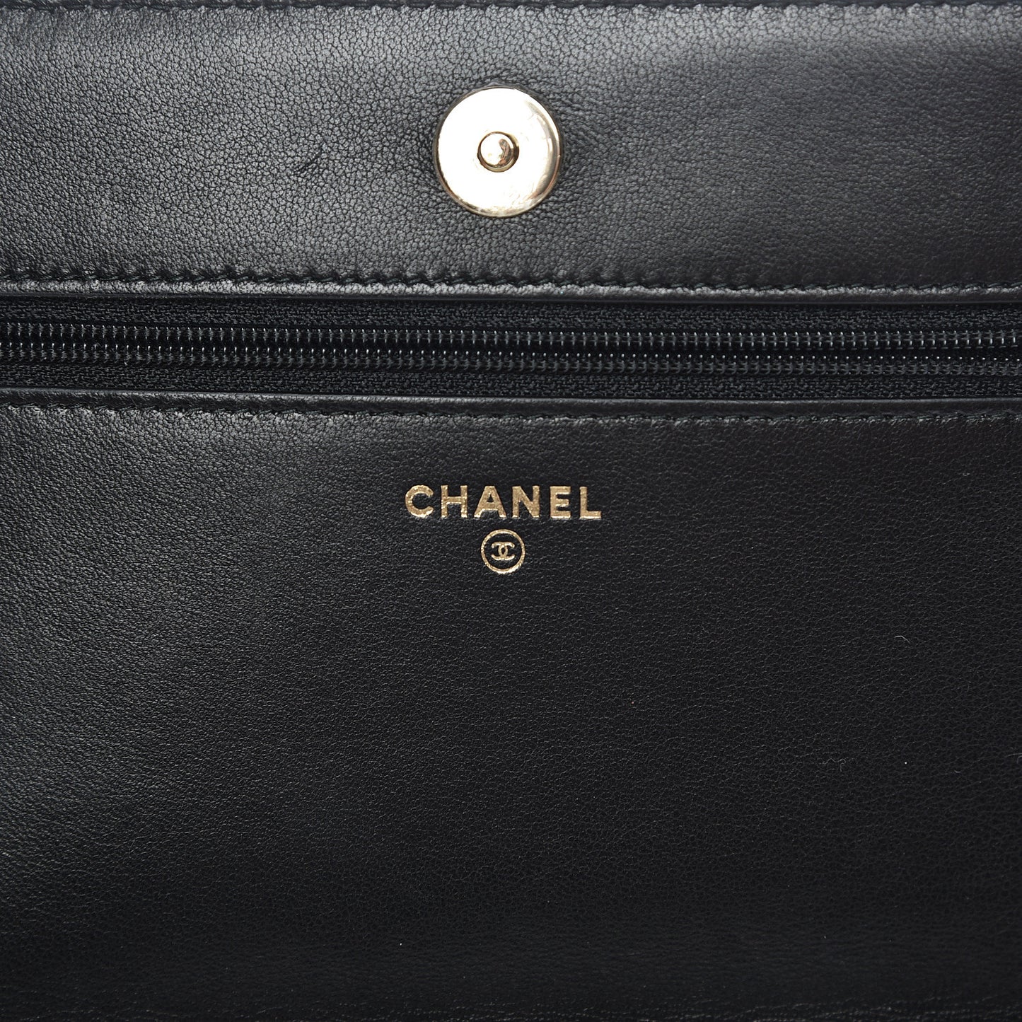 Velvet Studded Wallet On Chain WOC Black
