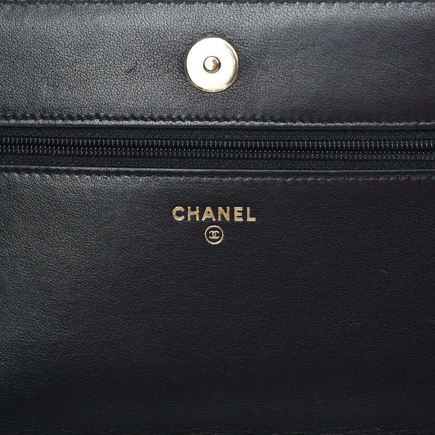 Chanel Velvet Studded Wallet On Chain WOC Black 8 of 16