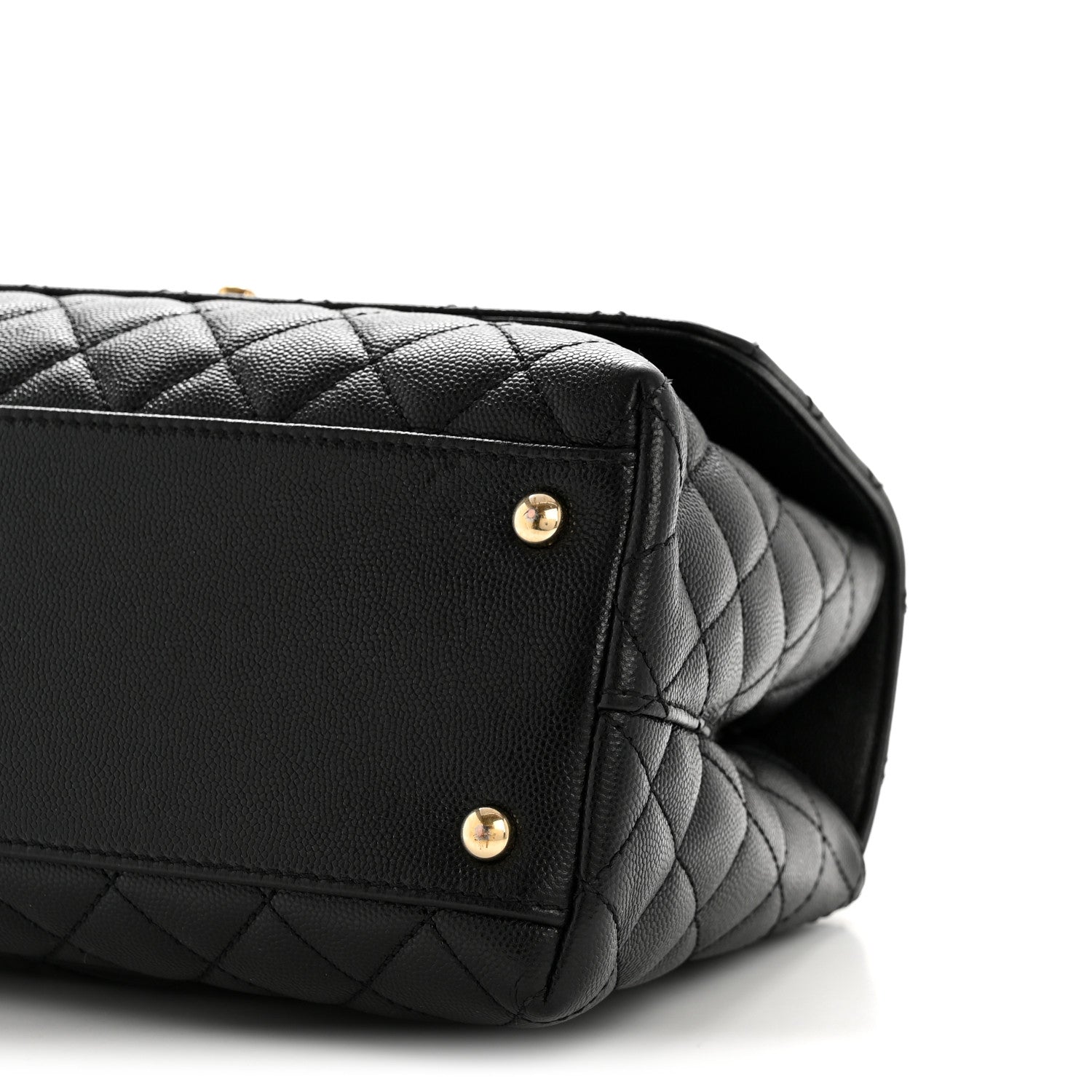 Chanel Caviar Quilted Small Coco Handle Flap Black 10 of 14