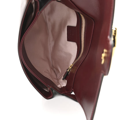 Gucci Vitello Palmellato Lux Small Arli Flap Shoulder Bag Vintage Bordeaux 5 of 12