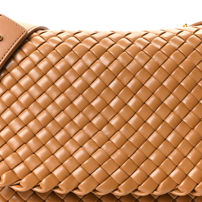 Bottega Veneta Nappa Intreccicio Padded Cobble Shoulder Bag Caramel 8 of 10