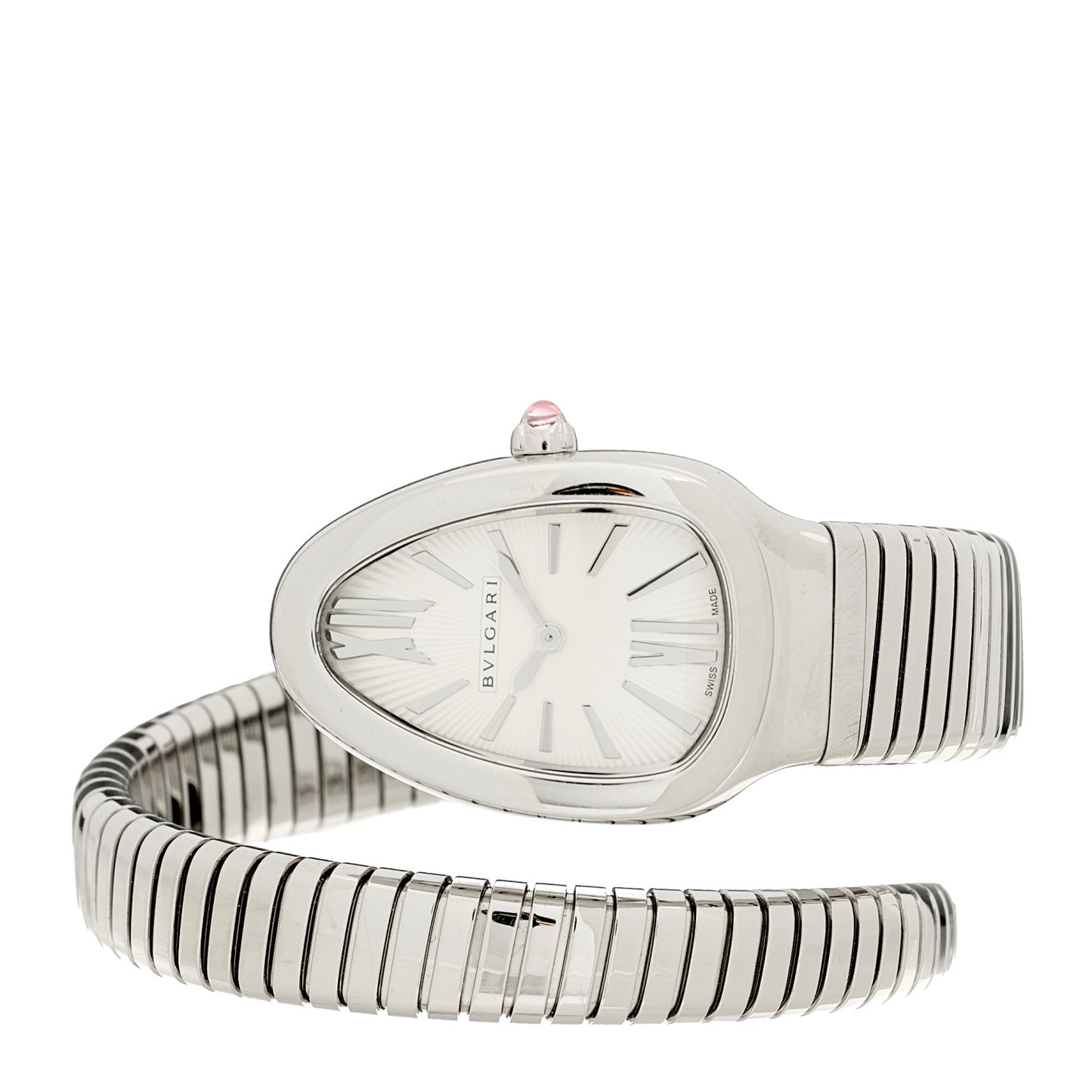 Stainless Steel 35mm Serpenti Tubogas Quartz Watch