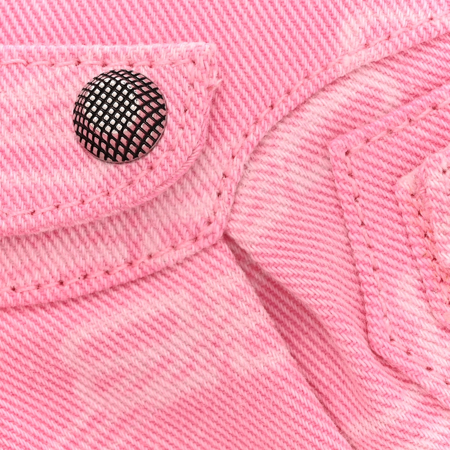 Denim BB Monogram Le Cagole Shoulder Bag XS Pink