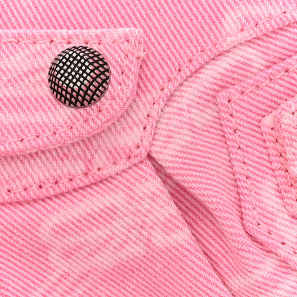 Balenciaga Denim BB Monogram Le Cagole Shoulder Bag XS Pink 8 of 11