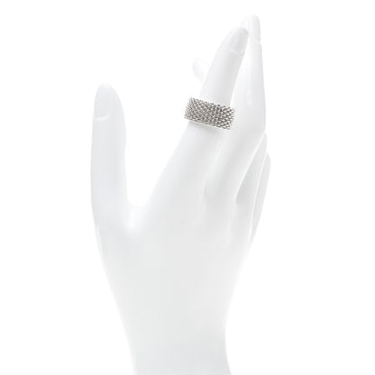 Tiffany Sterling Silver Somerset Mesh Ring 49 5 2 of 5