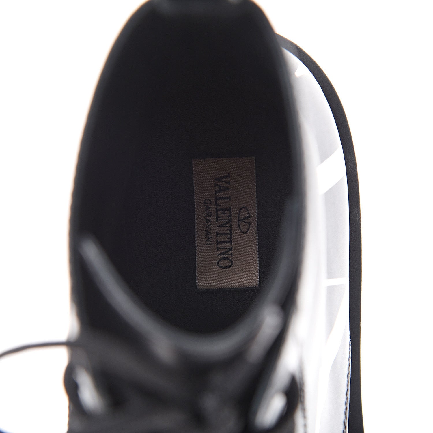 Valentino Garavani Calfskin VLTN 20mm Combat Boots 39.5 Black White 7 of 9